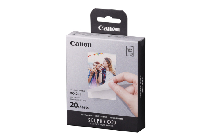 Canon XC-20L Sticker/Ink Set 20 Blatt im Kreditkartenformat (54x85 mm)