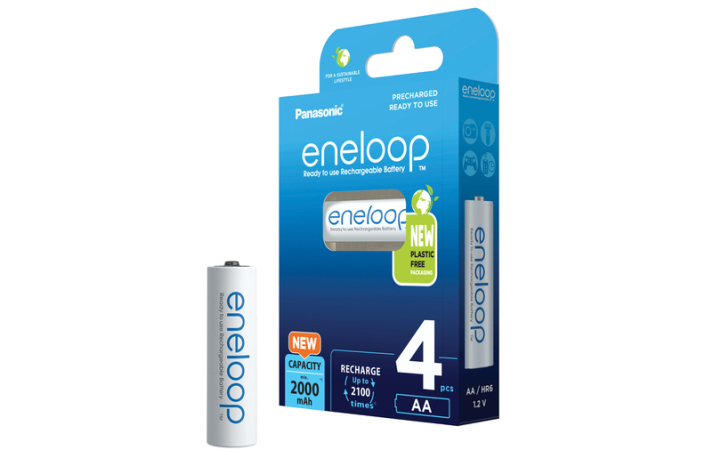 Panasonic eneloop AA 2000 mAh 4er Mignon Blister (BK-3MCDE/4BE)