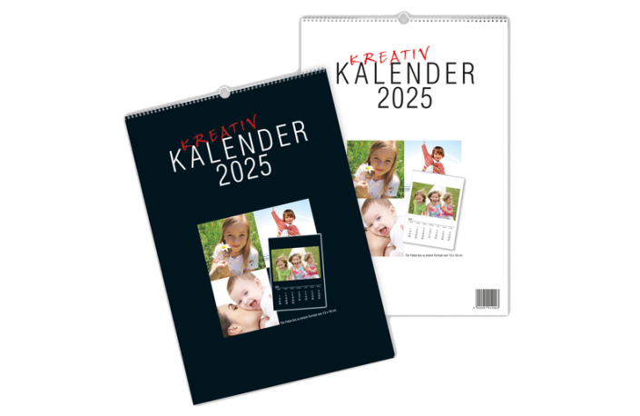 Kalender 2025 zum Selbstgestalten für 20x30 Fotos