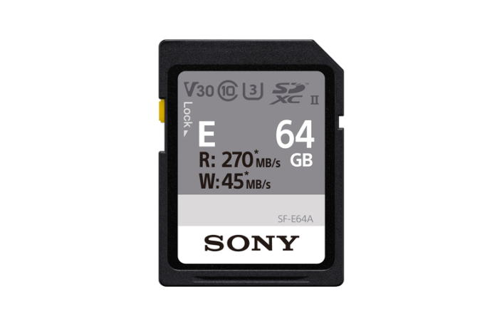 Sony SDXC-Karte 64 GB Cl10 UHS-II U3 V30 270/45 MB/s