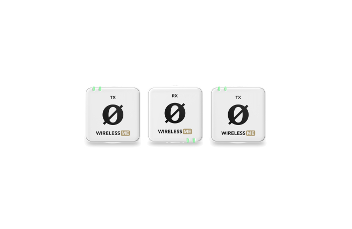 Rode Wireless ME Dual white, Mikrofonsystem mit 2x Sende- u.1x Empfangsmodul