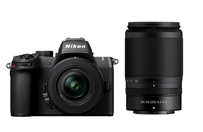 Nikon Z50II Kit DX 16-50 VR + 50-250 VR (inkl. Gratis Leash Kamera Gurt, schwarz)